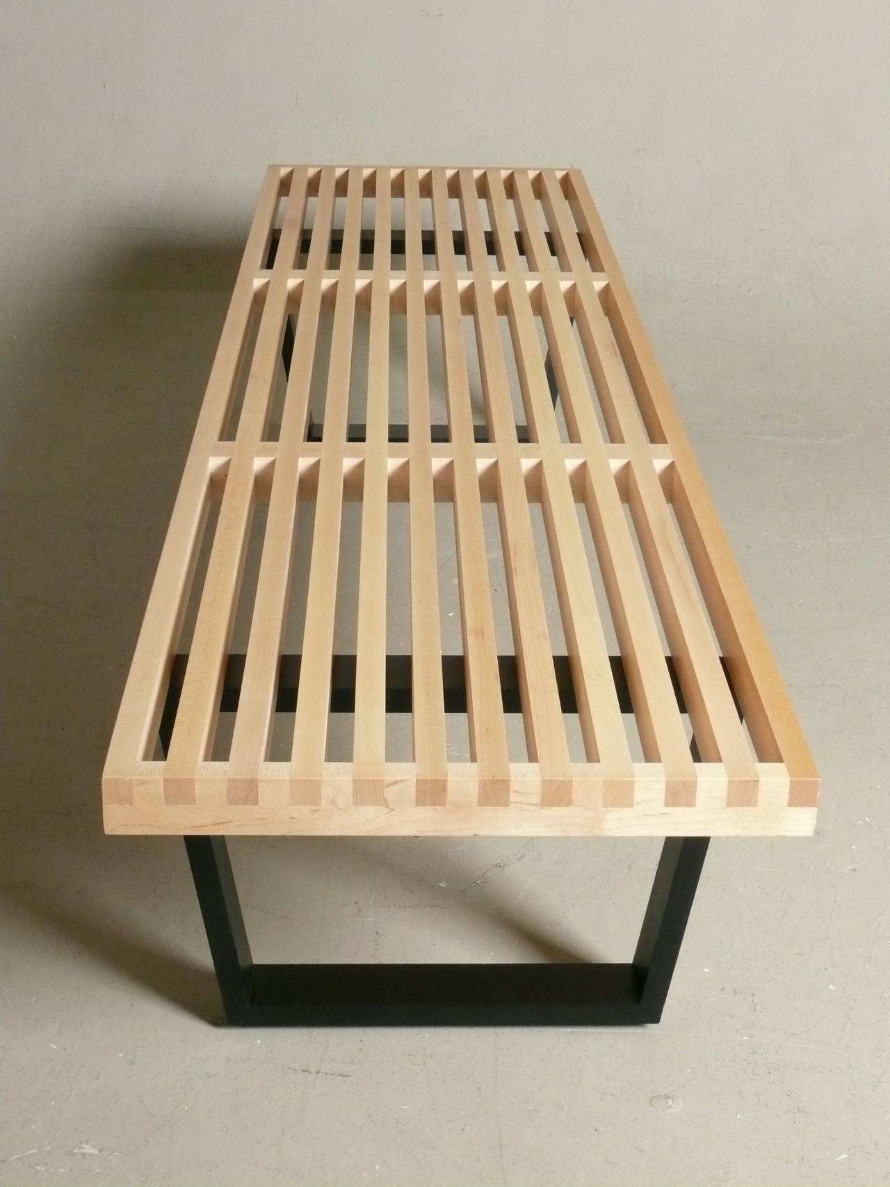 Slat Bench with Cushion by George Nelson for Herman Miller 3