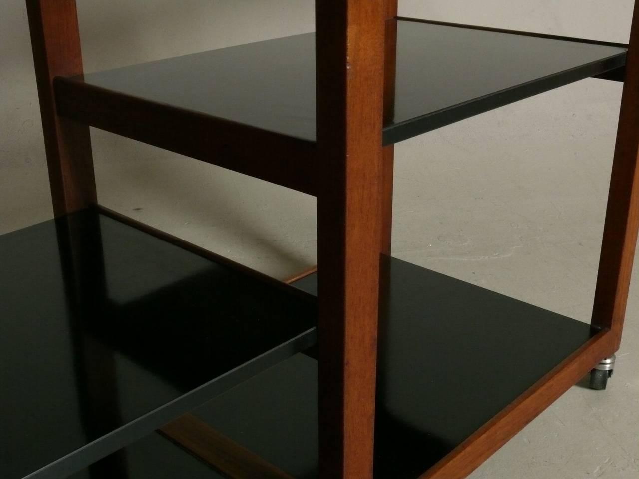 1950s Flip-Top Cocktail Cart by Edward Wormley for Dunbar