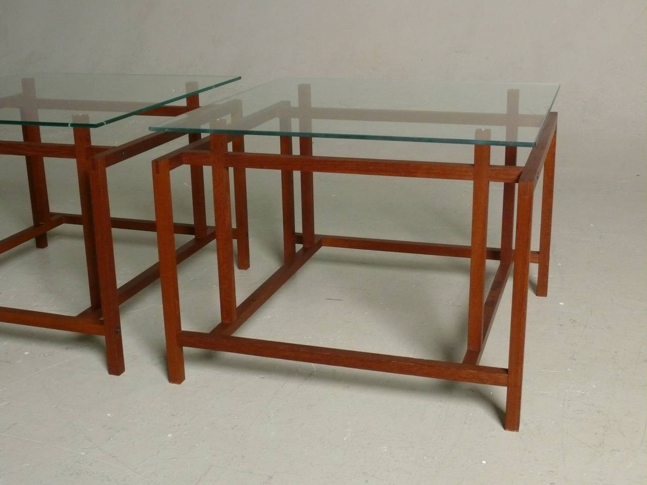 Pair of Teak Side Tables by Henning Norgaard for Komfort - SALE $1400 2