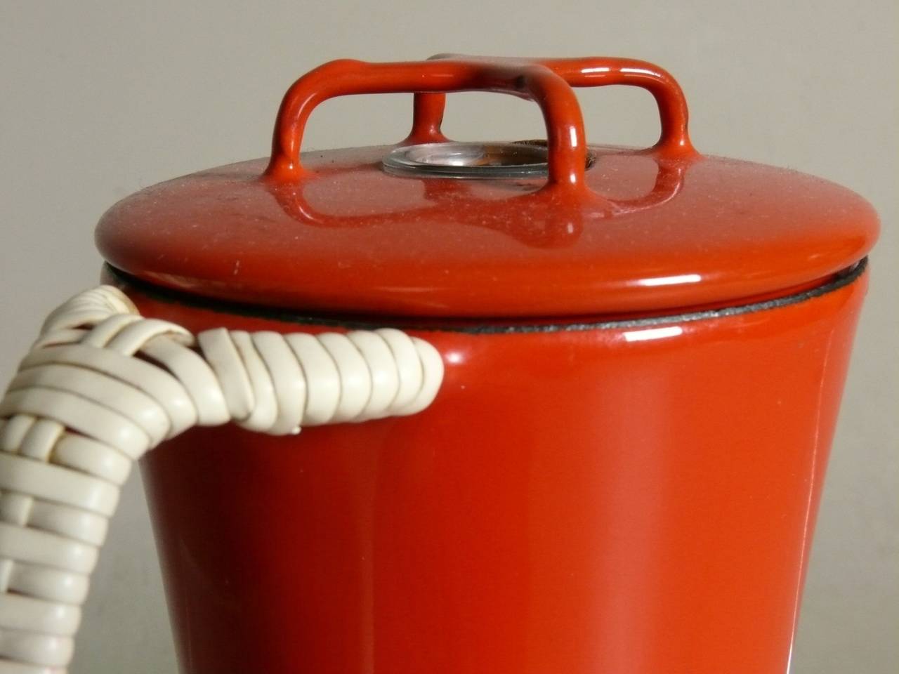 Rare Dansk Kobenstyle Enamelware Percolator by Jens Quistgaard 1