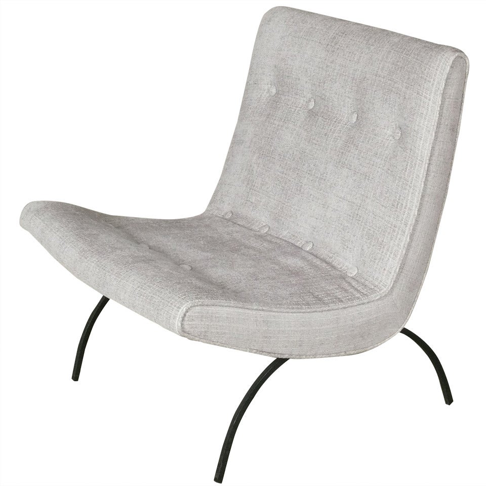 1960's Scoop Lounge Chair by Milo Baughman