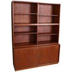 Børge Mogensen Credenza with Three-Piece Bookcase