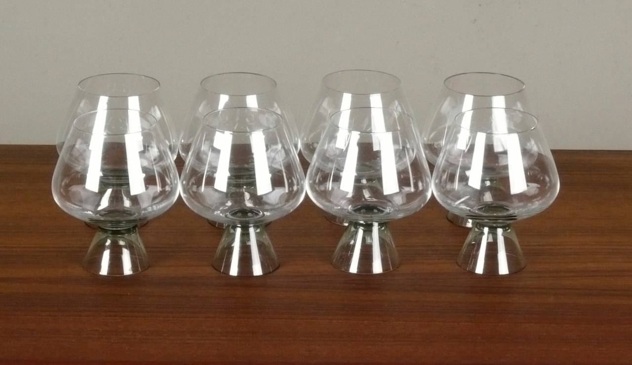 Crystal Brandy Snifters by Elsa Fischer-Treyden for Rosenthal In Excellent Condition In Atlanta, GA