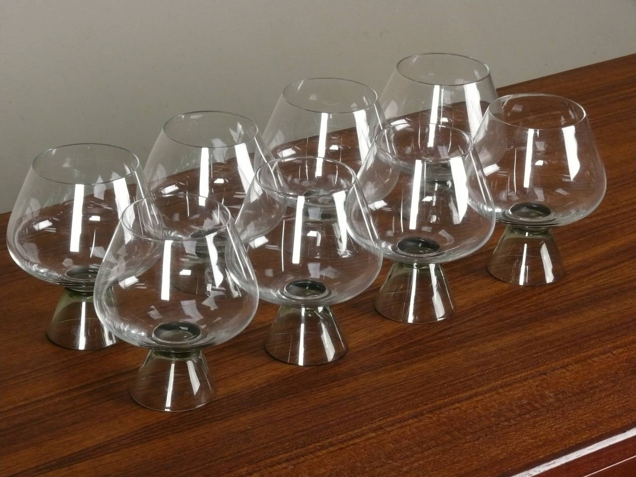 Mid-20th Century Crystal Brandy Snifters by Elsa Fischer-Treyden for Rosenthal