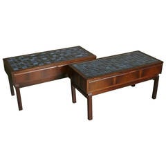 Pair of Rosewood Table Benches from Denmark
