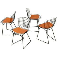Vintage Set of 4 Child's Side Chairs by Harry Bertoia for Knoll