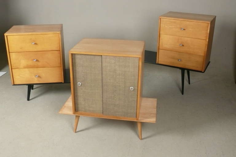 Mid-Century Modern Group of Early Paul McCobb Planner Group Modular Benches and Chests For Sale