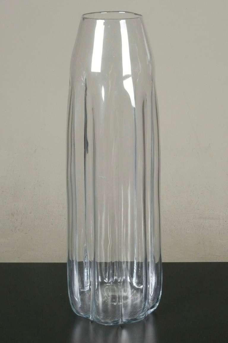 Late 20th Century Blenko Floor Vase By Don Shepherd