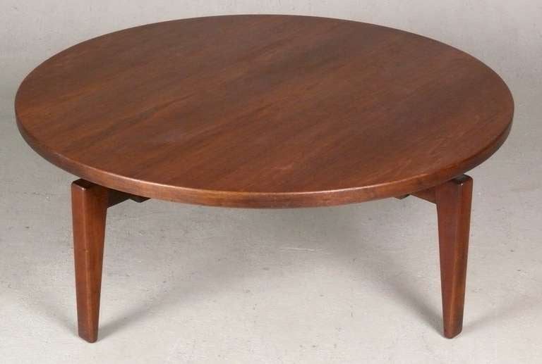 Mid-20th Century 1960's Jens Risom Revolving Top Coffee Table