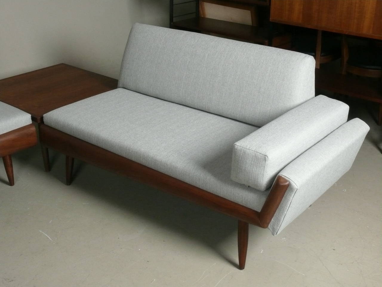 Mid-Century Modern Adrian Pearsall Sectional Sofa With Corner Table