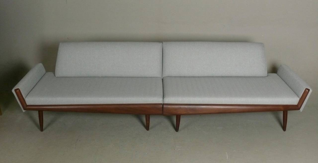 sectional sofa with built in corner table