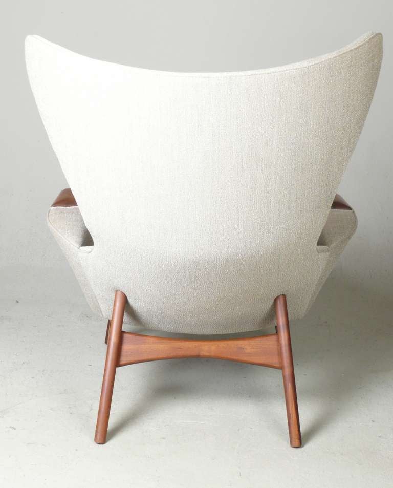 Upholstery Adrian Pearsall for Craft Associates Modern Wingback Chair