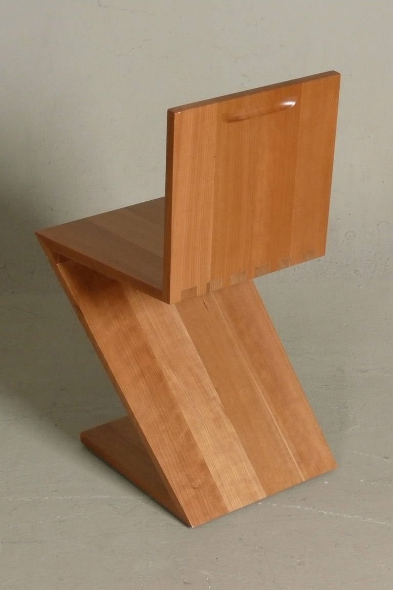 Zig Zag Chair in Cherry by Gerrit Rietveld 1