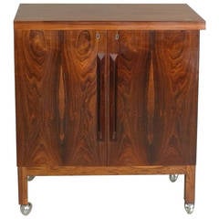 Rosewood Expandable Bar Cart by Bruksbo