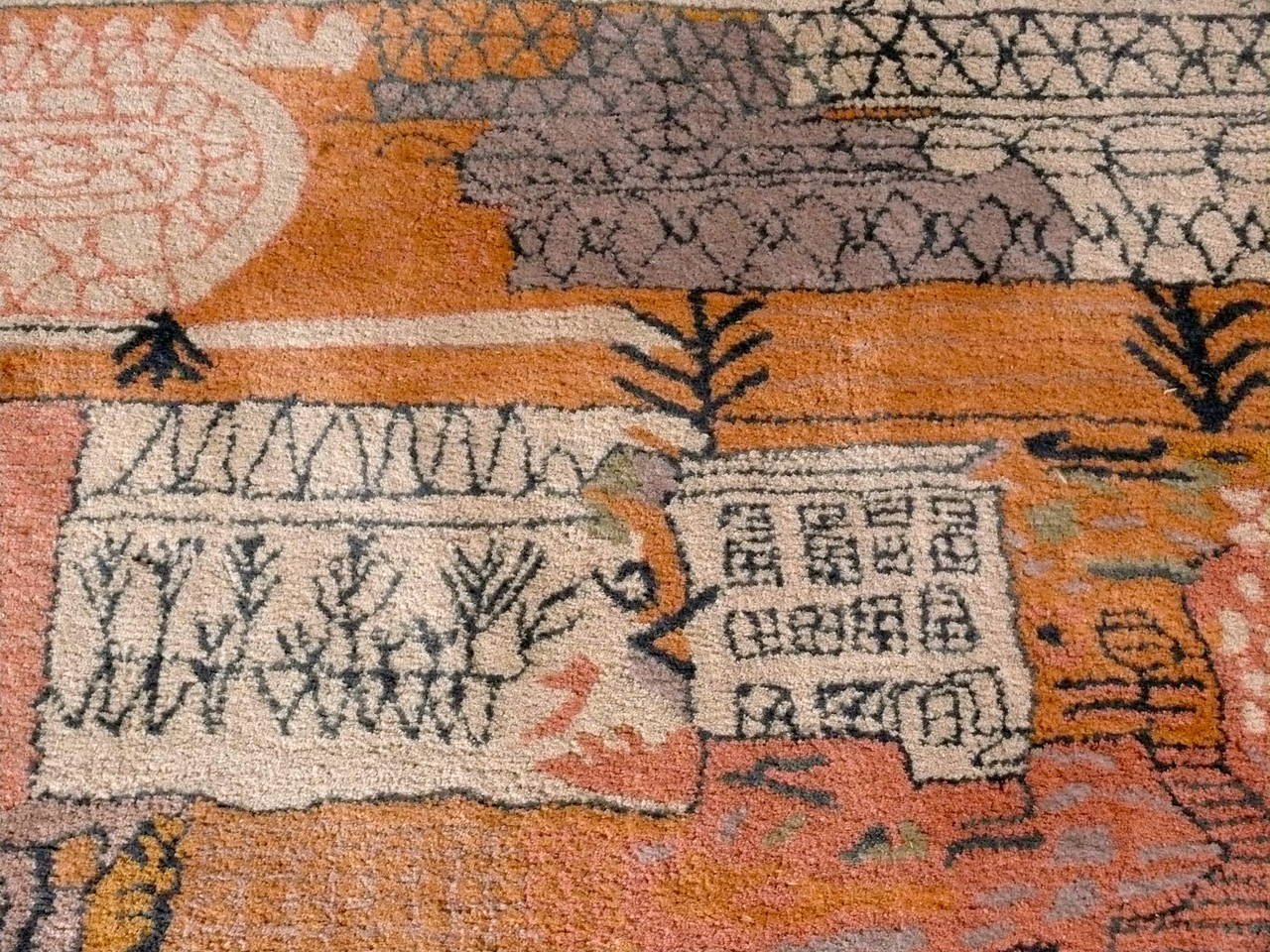 Mid-Century Modern Wool Rug for Paul Klee Collection by Ege