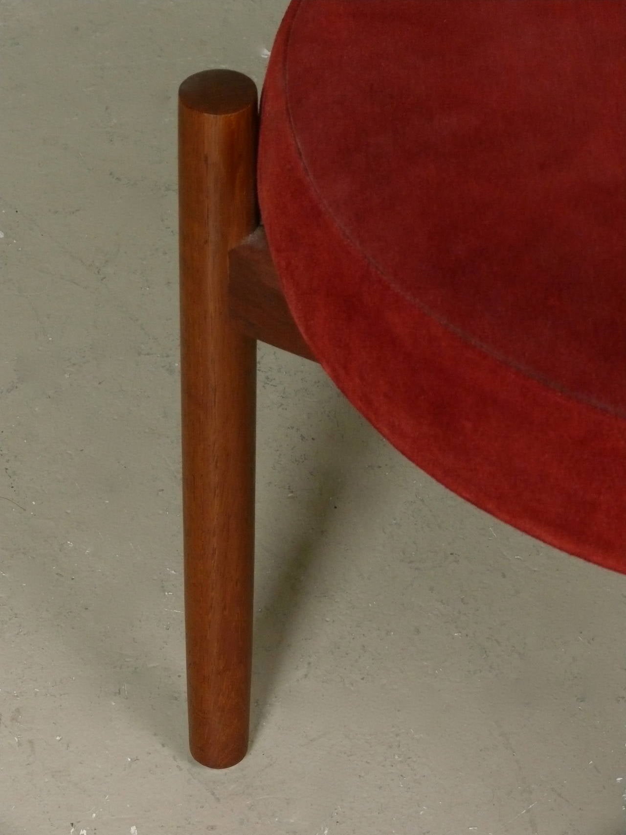 Late 20th Century Tripod Style Danish Teak Foot Stools