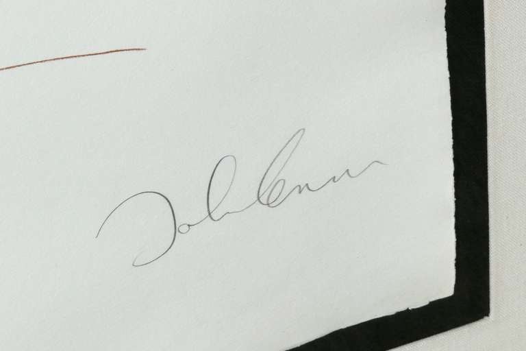 1970 Hand Signed John Lennon 