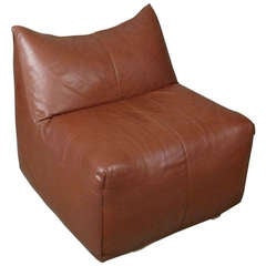 "Le Bambole" Leather Chair by Mario Bellini for B&B Italia