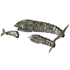 Abalone Scaled Sculptural Fish Bottle Openers