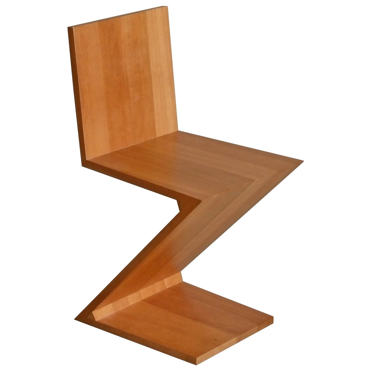 Zig Zag Chair in Cherry by Gerrit Rietveld