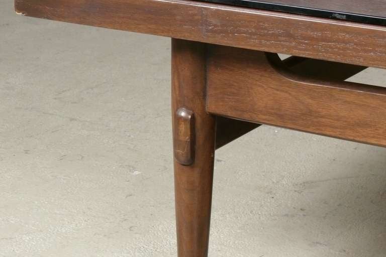 1960s Walnut Bench / Table By American Of Martinsville 1