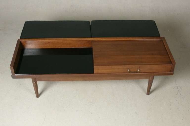 1960s Walnut Bench / Table By American Of Martinsville 3