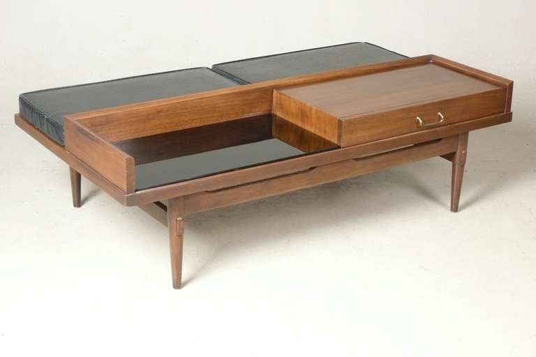 1960s Walnut Bench / Table By American Of Martinsville 4