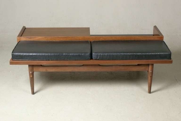 1960s Walnut Bench / Table By American Of Martinsville 5