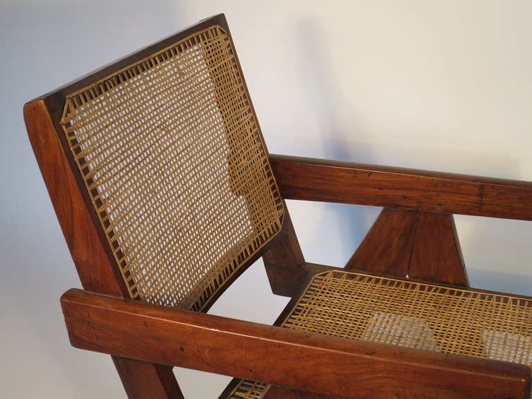 Mid-20th Century Pierre Jeanneret Easy Armchair, Pair