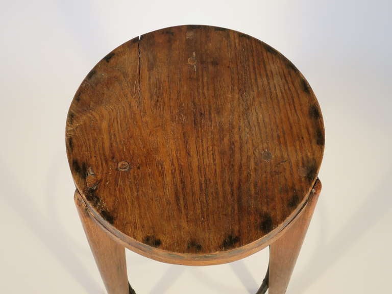 French Bar Stool Attributed to Pierre Jeanneret In Good Condition In New York, NY