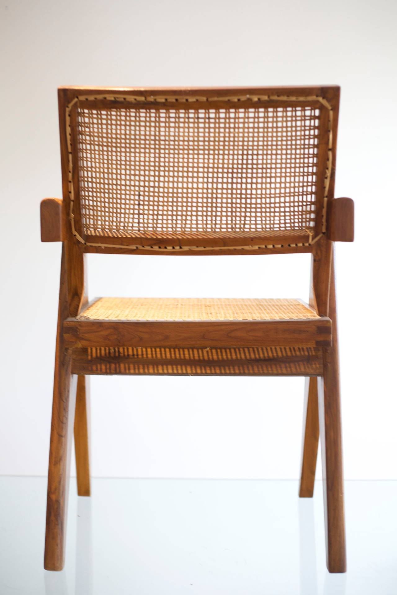 Set of Six Pierre Jeanneret Office Armchairs 2