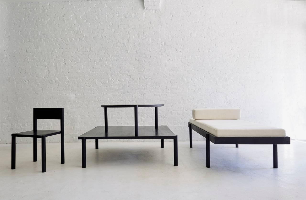 WC2 Daybed by ASH NYC in Black Oak For Sale at 1stdibs