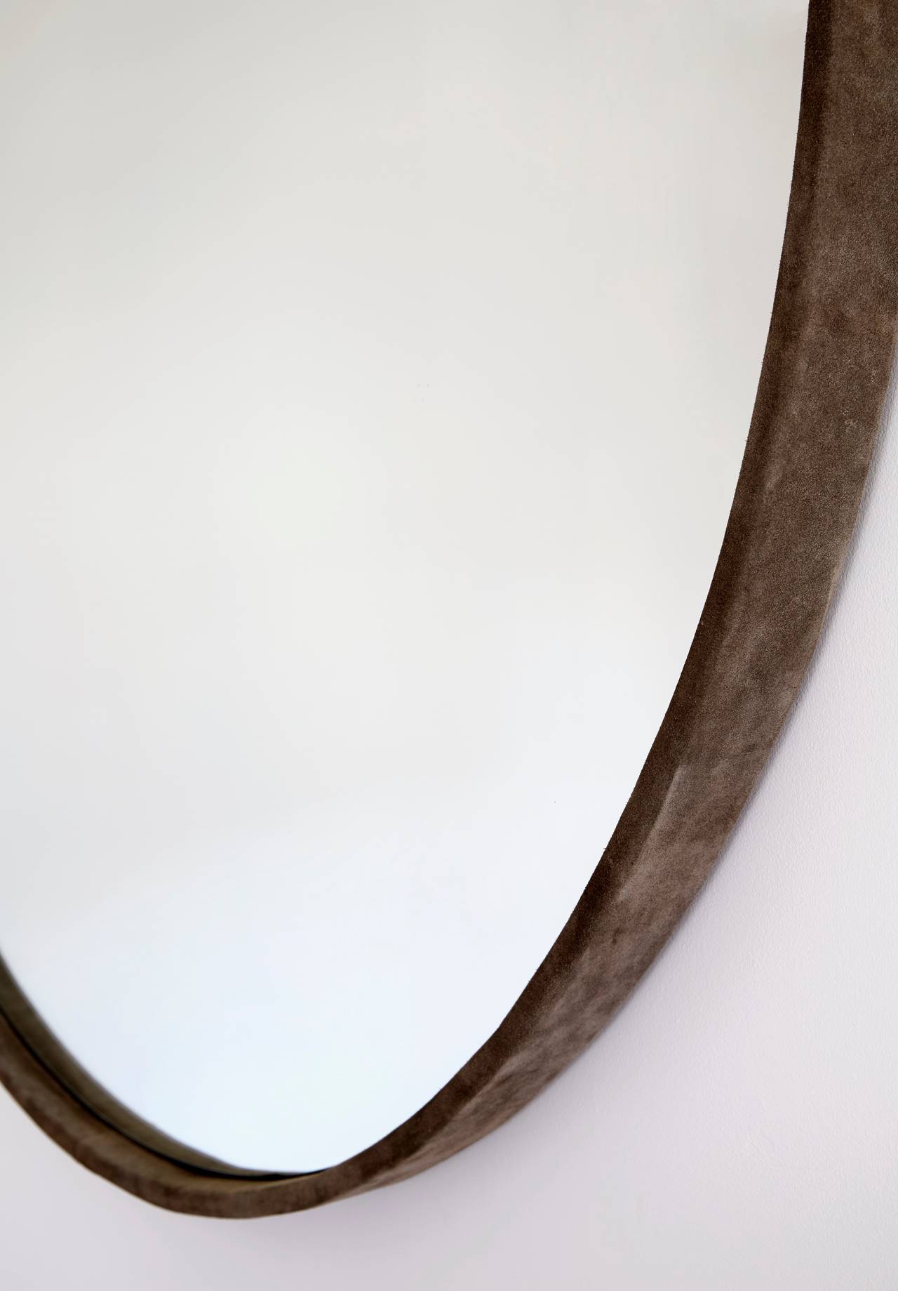 Modern Basic Suede Mirror by ASH NYC