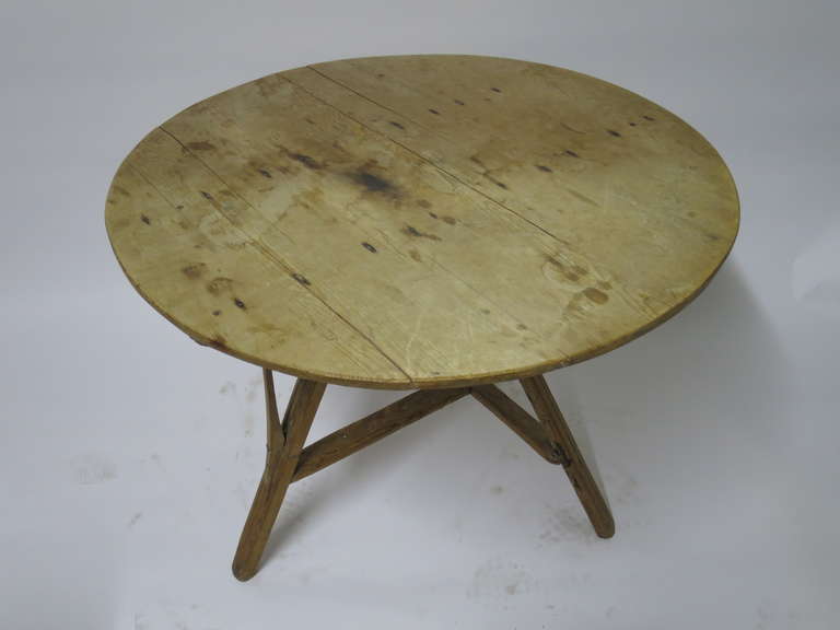 Dutch Antique Round Dining Table