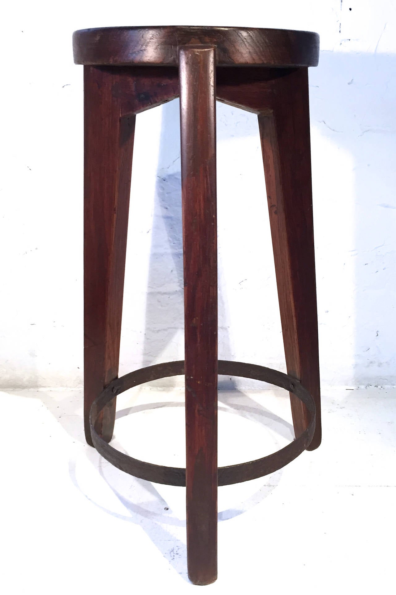 A stool by Pierre Jeanneret from Chandigrah's Punjab University science department. Very sturdy.