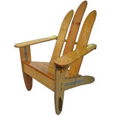 Vintage Ski Lounge Chair
