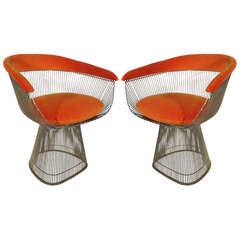 Pair of Warren Platner for Knoll Arm Chairs