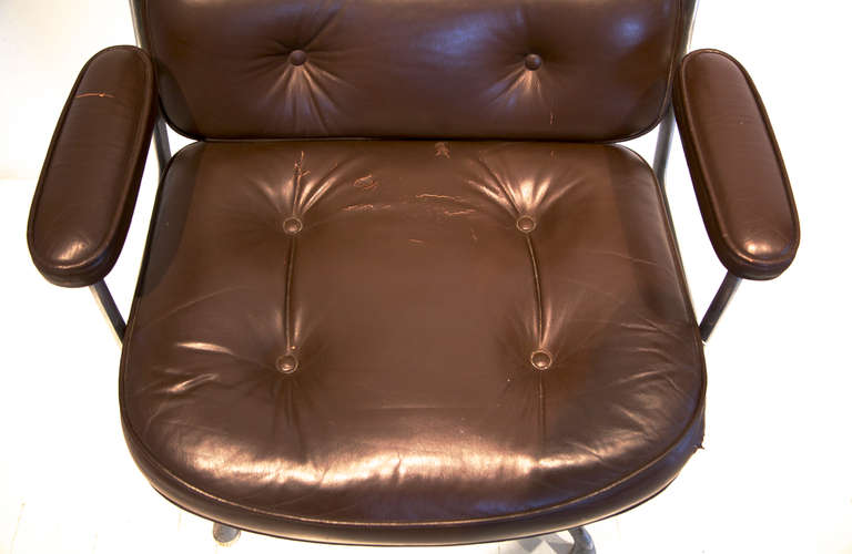 Leather Eames Time Life Executive Chairs