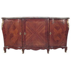 French Antique Louis XV Style  Marble-Top Buffet/Credenza