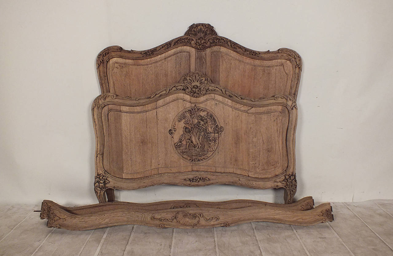 Early 20th Century Louis XVI style French Full Size Bed Frame 4