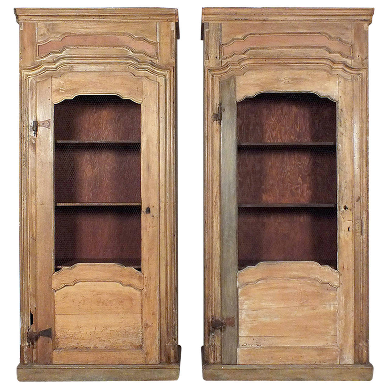 Pair of 1900s French ProvincialStyle Bookcases For Sale at 1stdibs