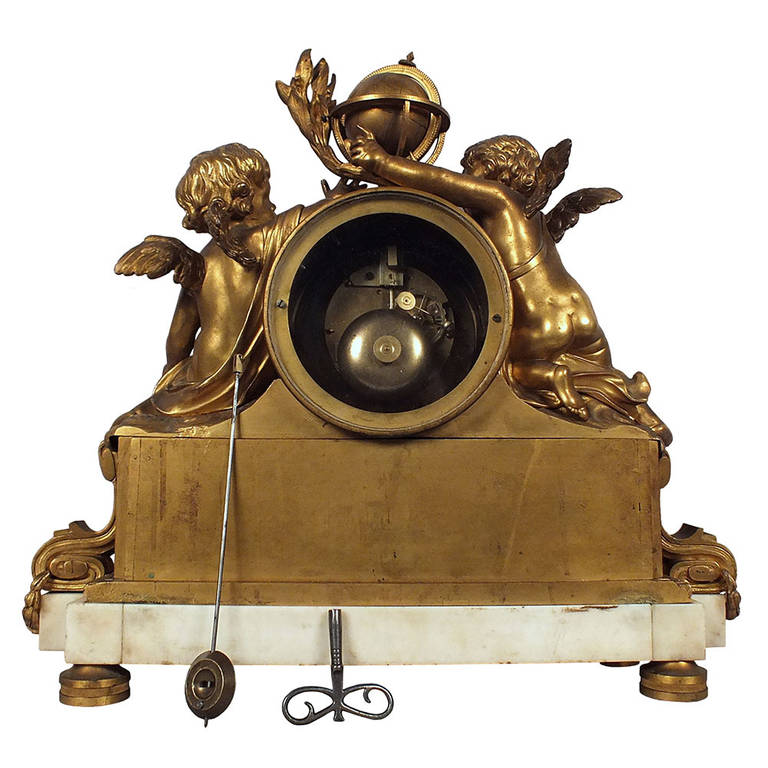19th Century French Bronze Mantle Clock  5