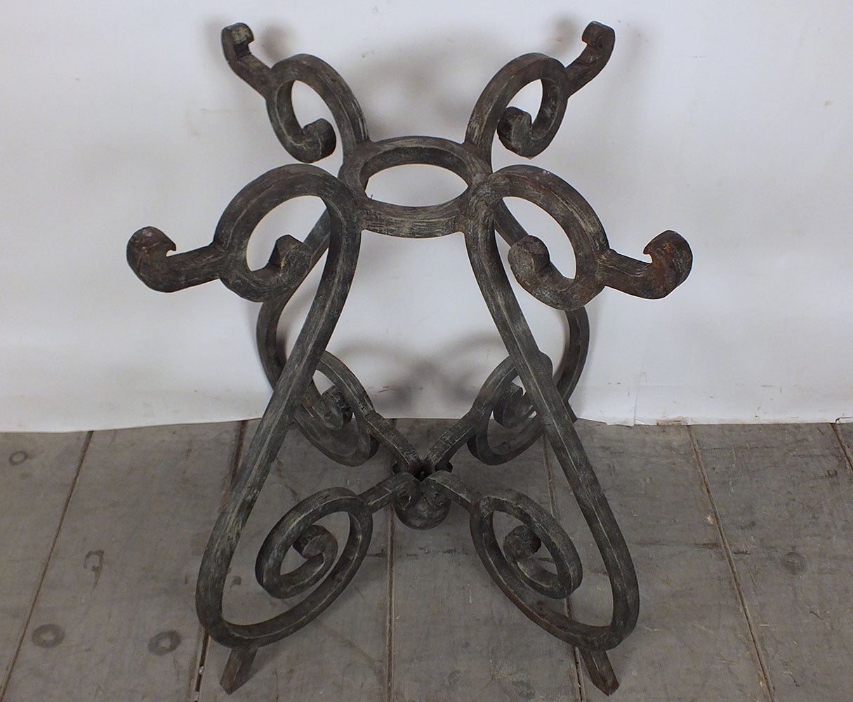 Vintage Italian Iron and Marble Patio Table 5