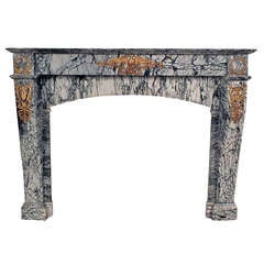 19th Century Empire Style Marble Fireplace 12