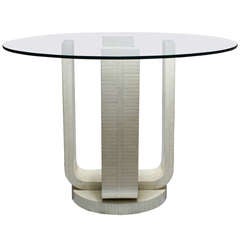 French Deco Style Dinette Table by Enrique Garcez in the Manner of Karl Springer 3