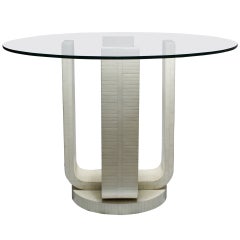 Vintage French Deco Style Dinette Table by Enrique Garcia in the Manner of Karl Springer