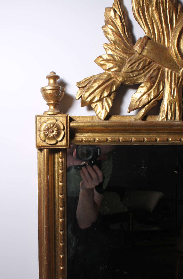 Mid-Century Modern Vintage Italian Gilt Wall Mirror