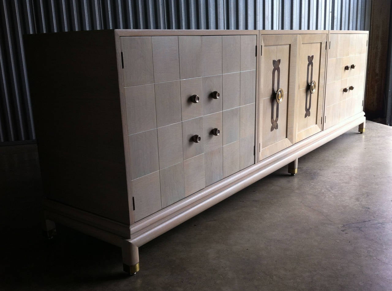 Hollywood Regency Renzo Rutili Sideboard Credenza Buffet In Good Condition In Chicago, IL
