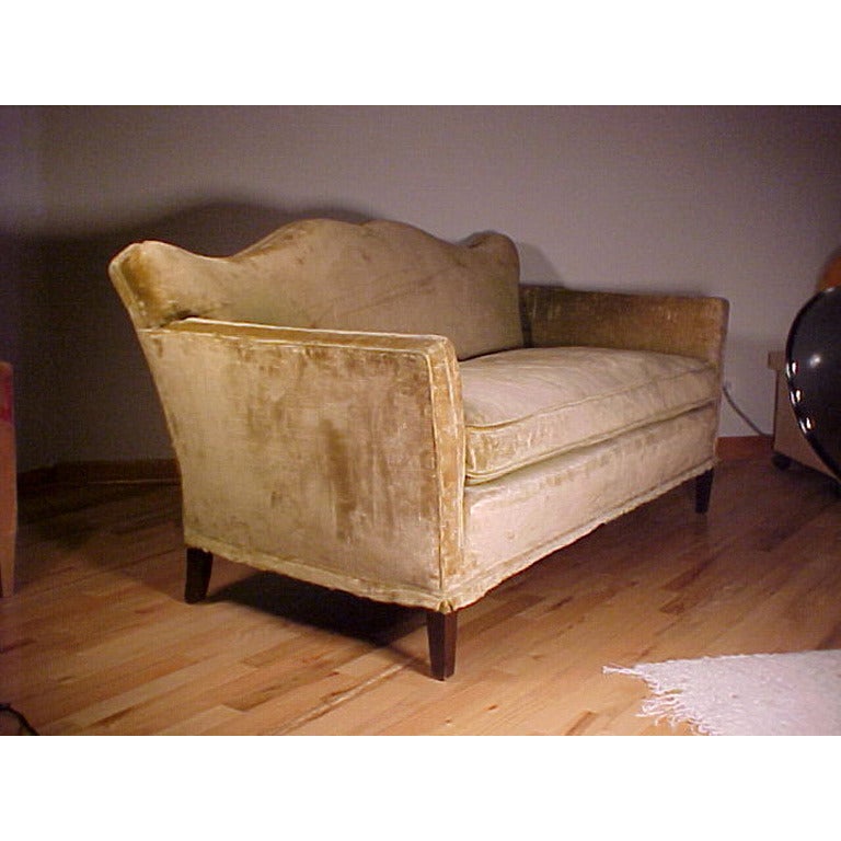 American Vintage Mid-Century Designer Sofa Manner Tommi Parzinger Hollywood Regency