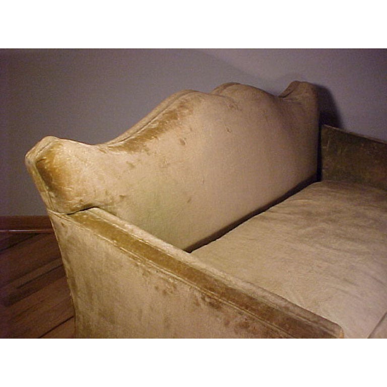 Vintage Mid-Century Designer Sofa Manner Tommi Parzinger Hollywood Regency In Good Condition In Chicago, IL